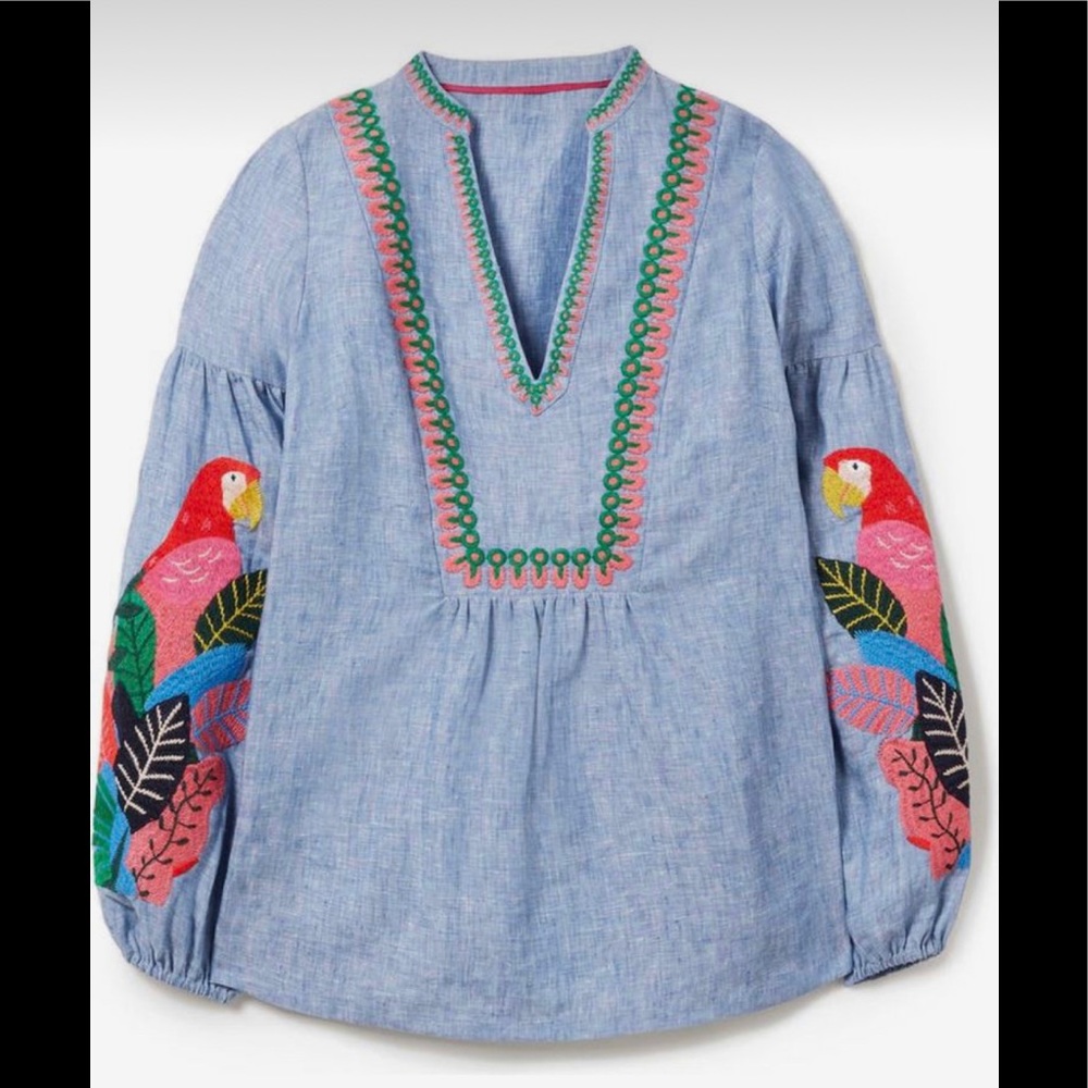 Boden Leonie Embroidered Top